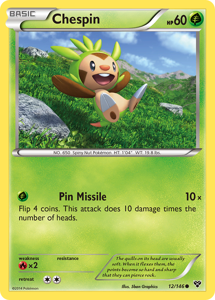 Chespin (12/146) [XY: Base Set] | Black Swamp Games