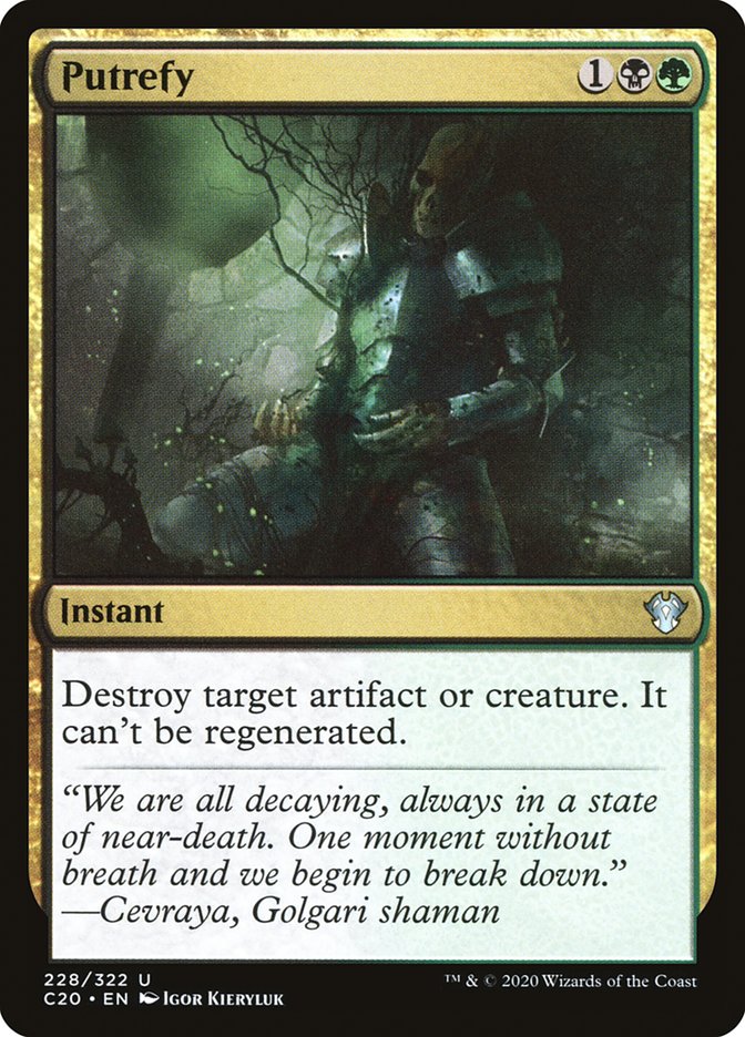 Putrefy [Commander 2020] | Black Swamp Games