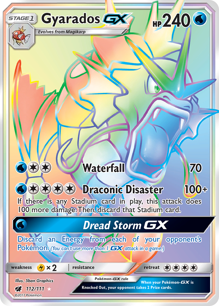 Gyarados GX (112/111) [Sun & Moon: Crimson Invasion] | Black Swamp Games