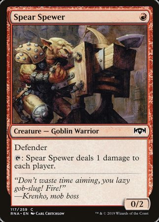 Spear Spewer [Ravnica Allegiance] | Black Swamp Games