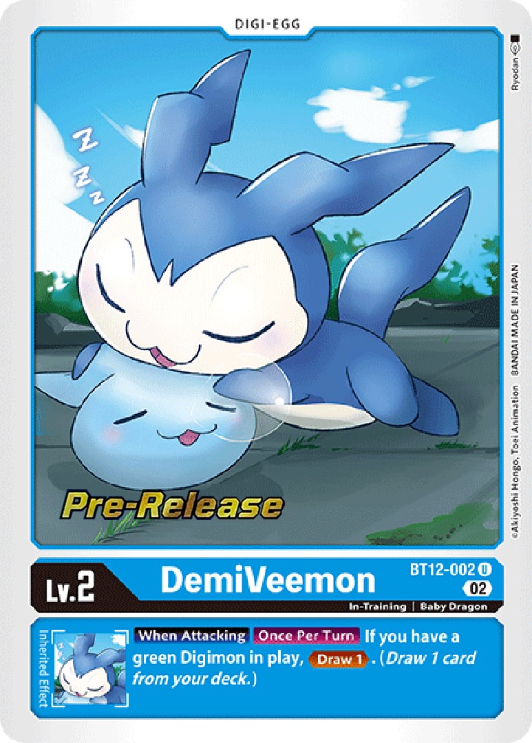 DemiVeemon [BT12-002] [Across Time Pre-Release Cards] | Black Swamp Games