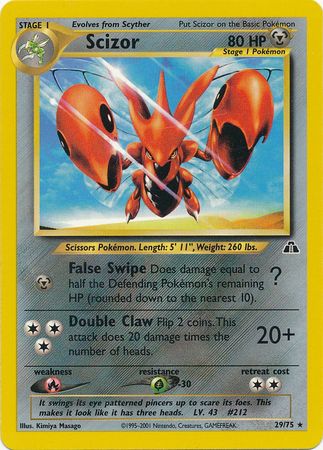 Scizor (29/75) [Neo Discovery Unlimited] | Black Swamp Games