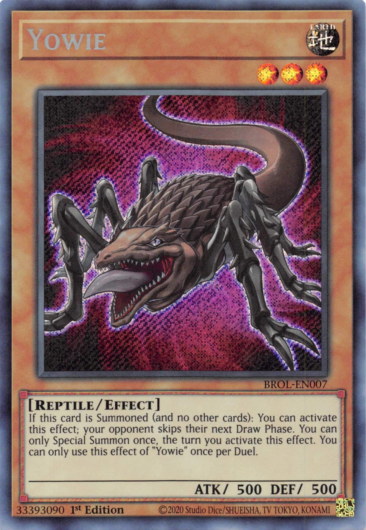 Yowie [BROL-EN007] Secret Rare | Black Swamp Games