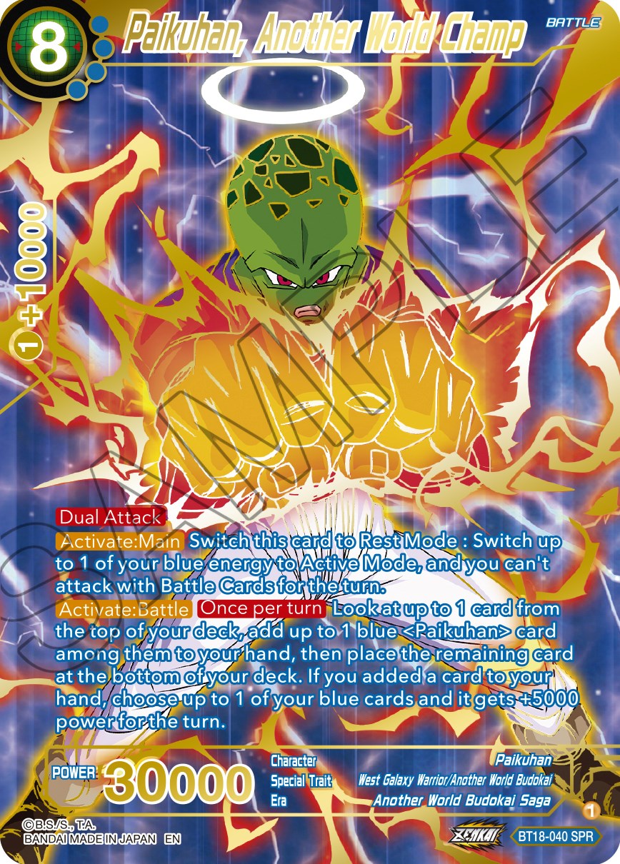 Paikuhan, Another World Champ (SPR) (BT18-040) [Dawn of the Z-Legends] | Black Swamp Games