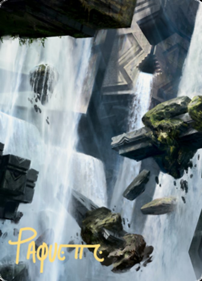 Island 1 Art Card (Gold-Stamped Signature) [Zendikar Rising Art Series] | Black Swamp Games