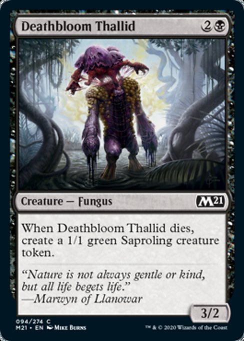 Deathbloom Thallid [Core Set 2021] | Black Swamp Games