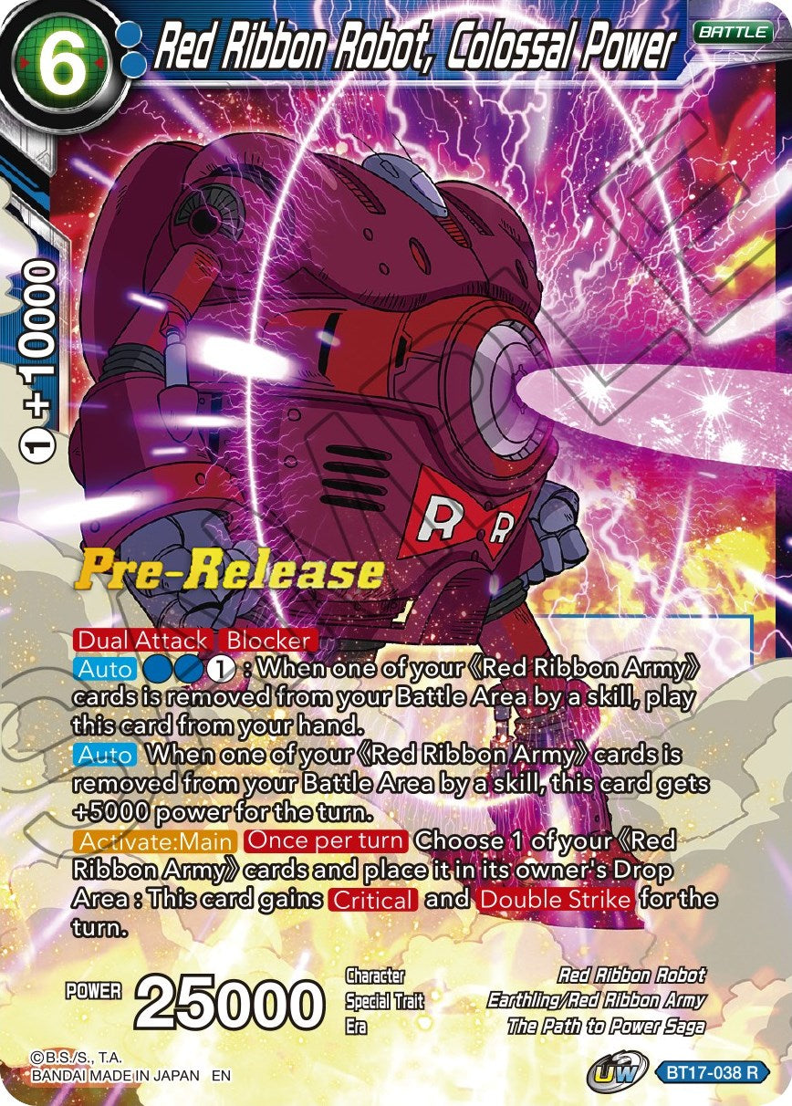 Red Ribbon Robot, Colossal Power (BT17-038) [Ultimate Squad Prerelease Promos] | Black Swamp Games