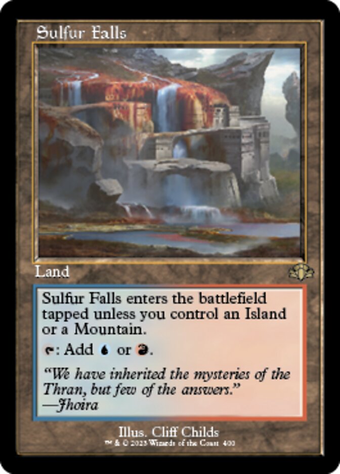 Sulfur Falls (Retro) [Dominaria Remastered] | Black Swamp Games