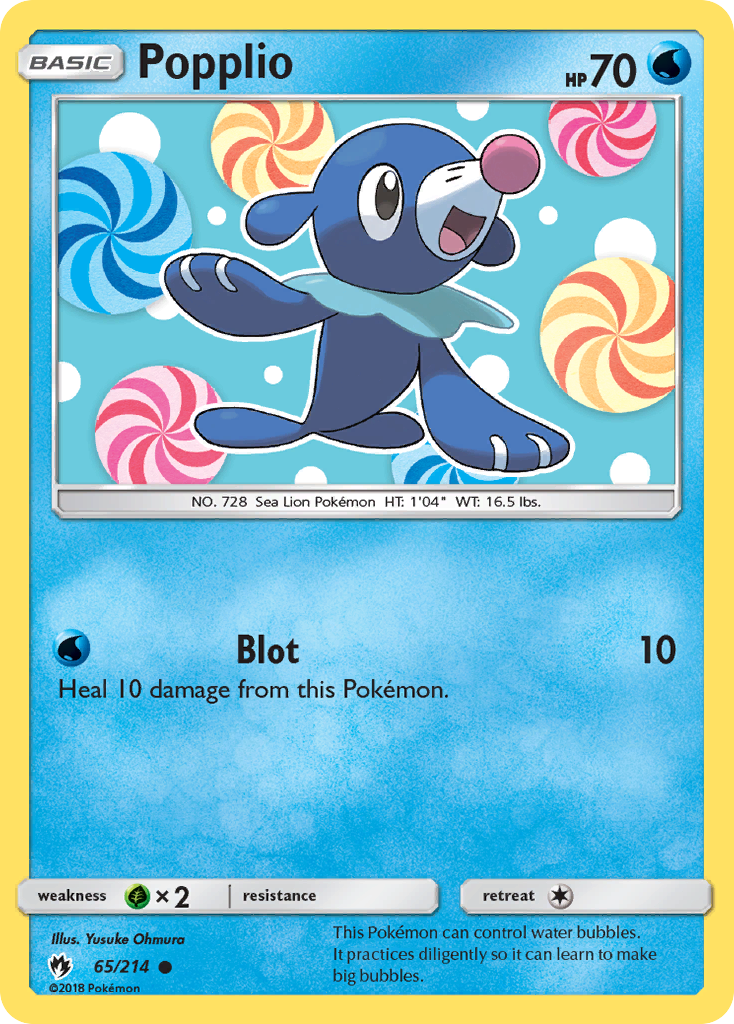 Popplio (65/214) [Sun & Moon: Lost Thunder] | Black Swamp Games