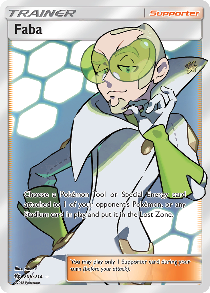 Faba (208/214) [Sun & Moon: Lost Thunder] | Black Swamp Games