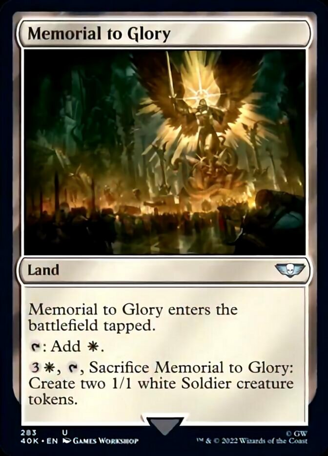 Memorial to Glory (Surge Foil) [Universes Beyond: Warhammer 40,000] | Black Swamp Games