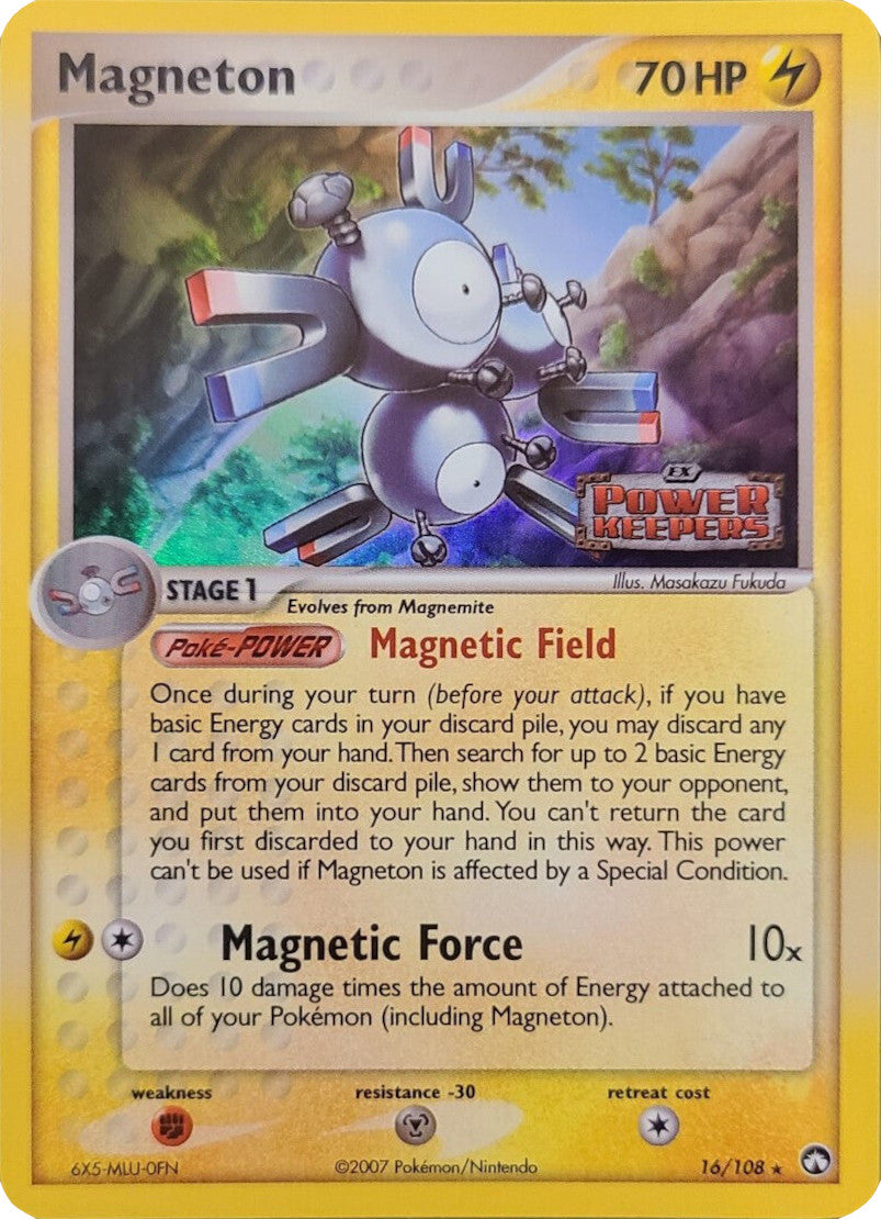 Magneton (16/108) (Stamped) [EX: Power Keepers] | Black Swamp Games