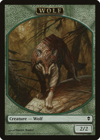 Wolf Token [Zendikar Tokens] | Black Swamp Games