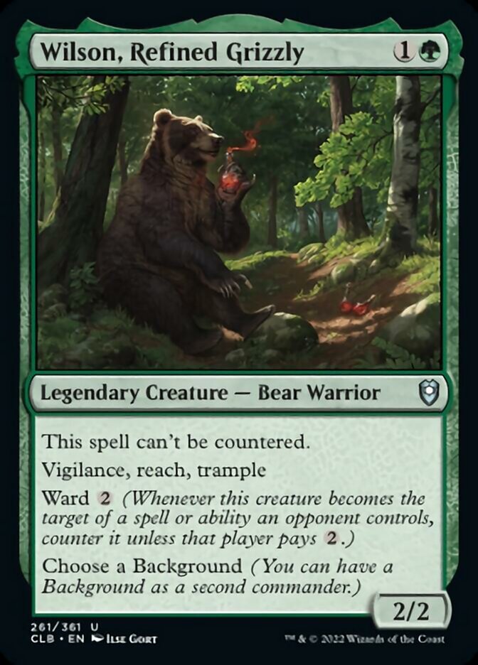 Wilson, Refined Grizzly [Commander Legends: Battle for Baldur's Gate] | Black Swamp Games