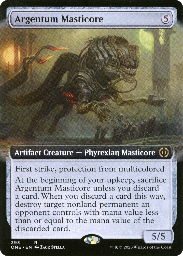 Argentum Masticore (Extended Art) [Phyrexia: All Will Be One] | Black Swamp Games