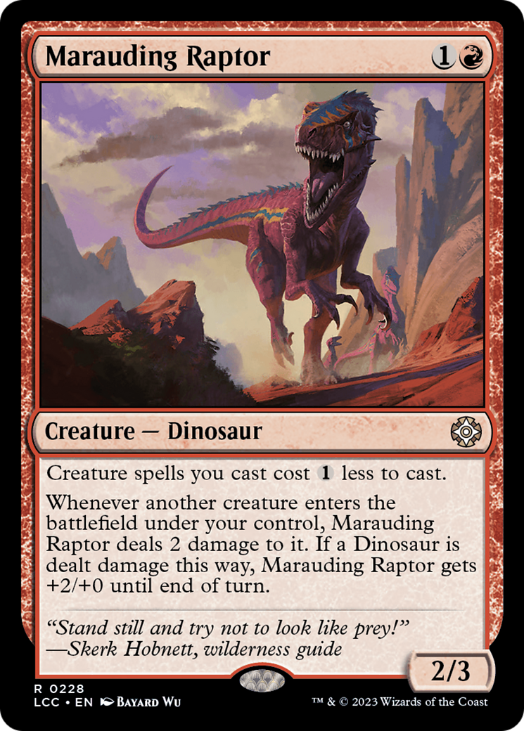 Marauding Raptor [The Lost Caverns of Ixalan Commander] | Black Swamp Games