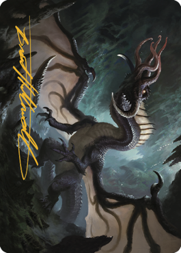 Brainstealer Dragon Art Card (Gold-Stamped Signature) [Commander Legends: Battle for Baldur's Gate Art Series] | Black Swamp Games