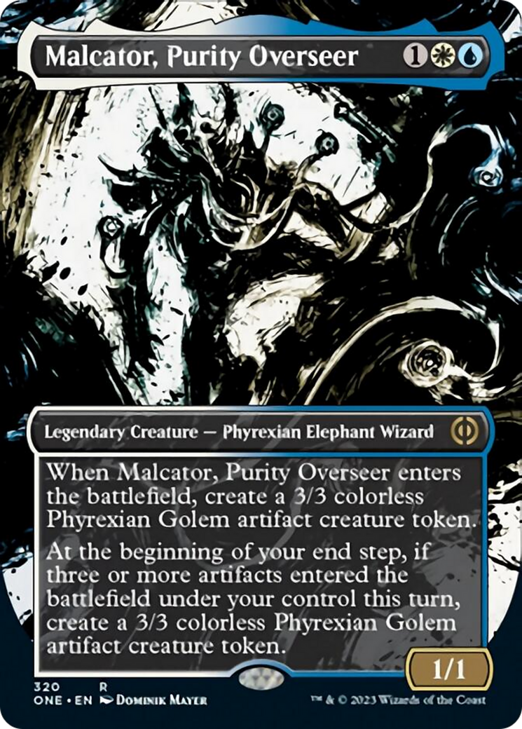 Malcator, Purity Overseer (Borderless Ichor) [Phyrexia: All Will Be One] | Black Swamp Games