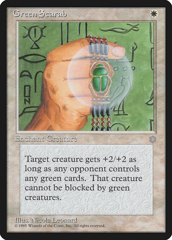 Green Scarab [Ice Age] | Black Swamp Games