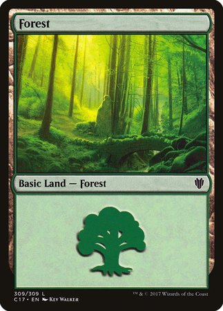 Forest (309) [Commander 2017] | Black Swamp Games