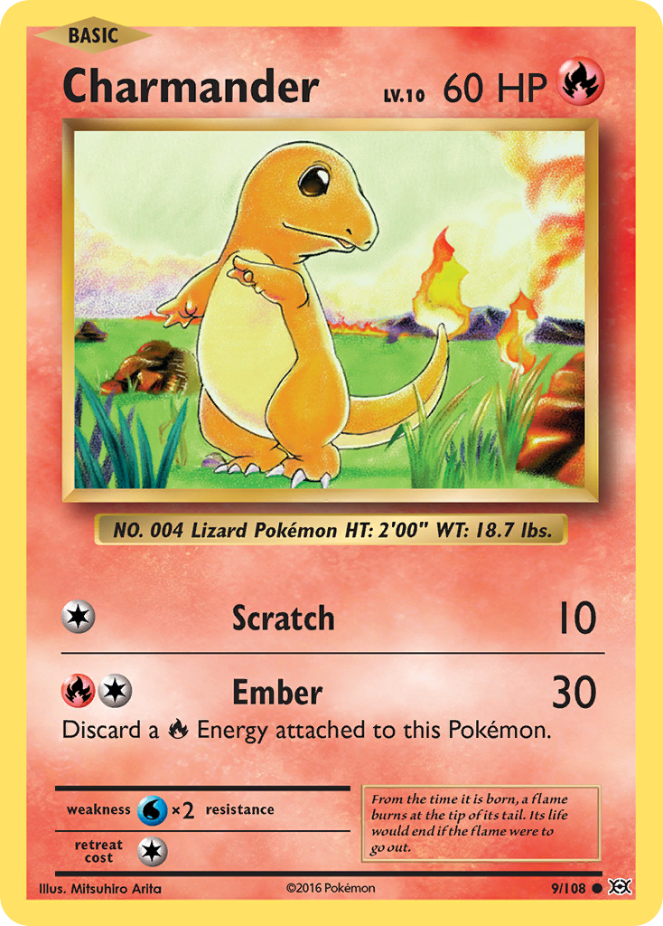 Charmander (9/108) [XY: Evolutions] | Black Swamp Games