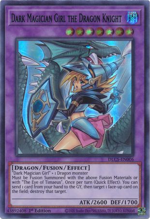 Dark Magician Girl the Dragon Knight (Alternate Art) (Blue) [DLCS-EN006] Ultra Rare | Black Swamp Games