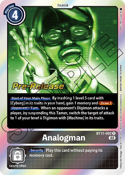 Analogman [BT11-092] [Dimensional Phase Pre-Release Promos] | Black Swamp Games