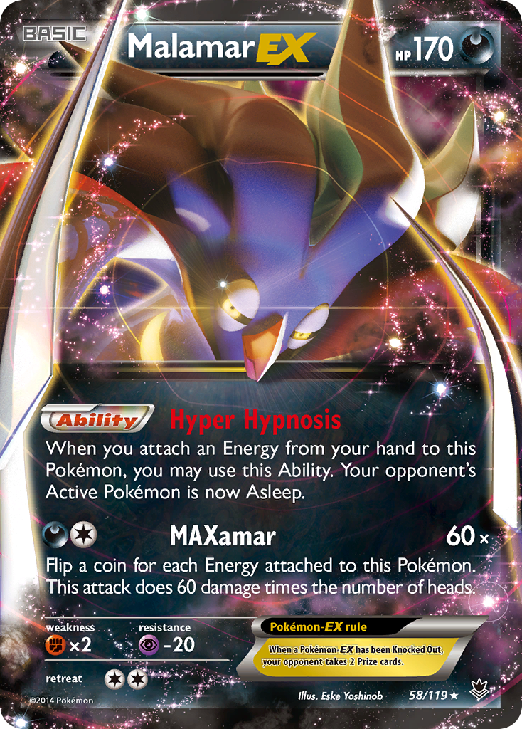 Malamar EX (58/119) [XY: Phantom Forces] | Black Swamp Games