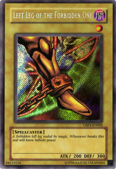 Left Leg of the Forbidden One [UBP1-EN002] Secret Rare | Black Swamp Games