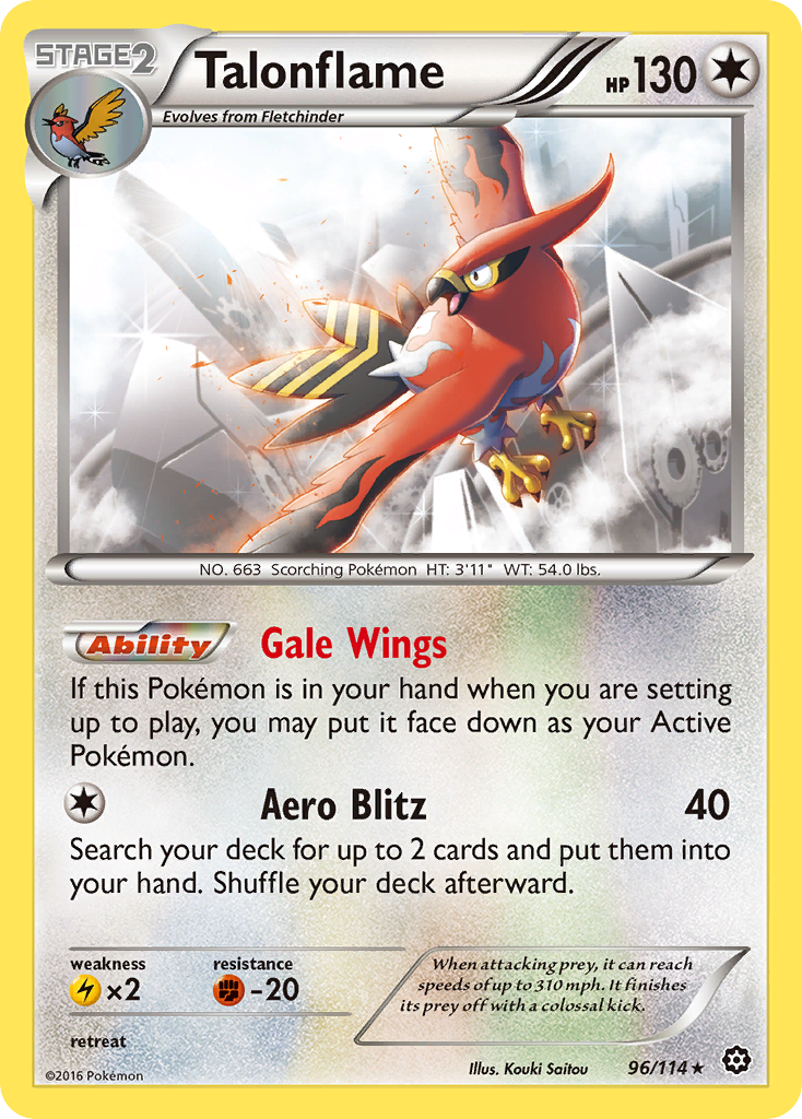 Talonflame (96/114) [XY: Steam Siege] | Black Swamp Games