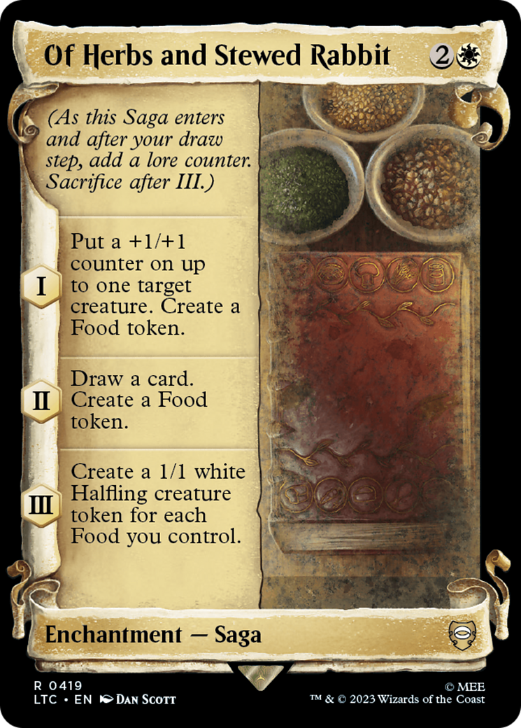 Of Herbs and Stewed Rabbit [The Lord of the Rings: Tales of Middle-Earth Commander Showcase Scrolls] | Black Swamp Games