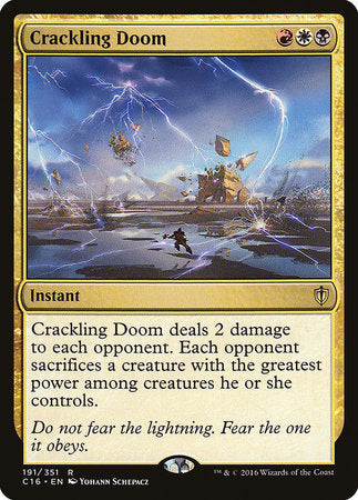 Crackling Doom [Commander 2016] | Black Swamp Games