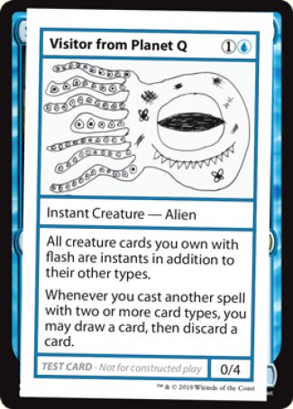 Visitor from Planet Q (2021 Edition) [Mystery Booster Playtest Cards] | Black Swamp Games