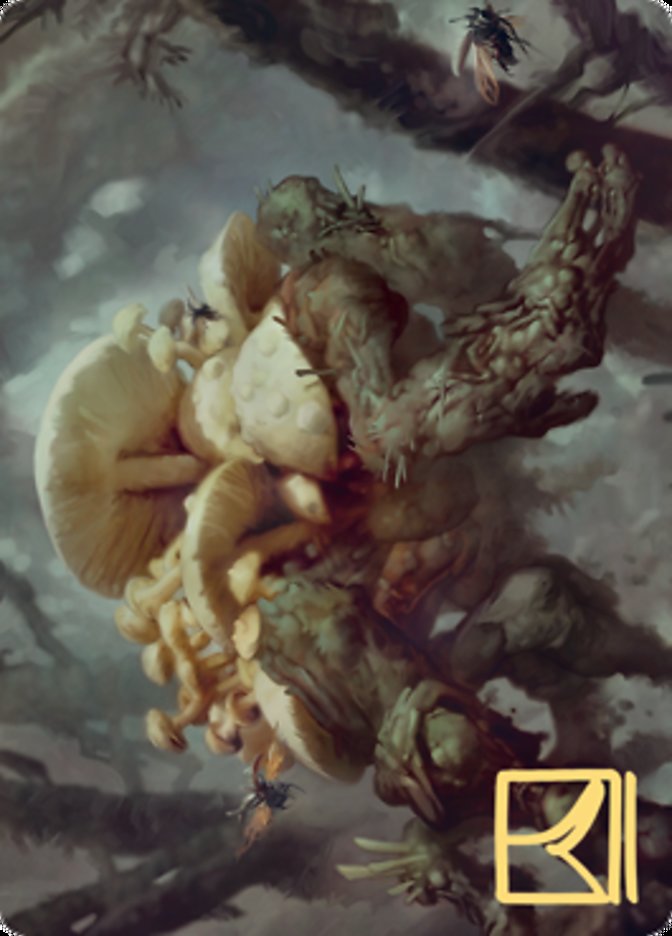 Swarm Shambler Art Card (Gold-Stamped Signature) [Zendikar Rising Art Series] | Black Swamp Games