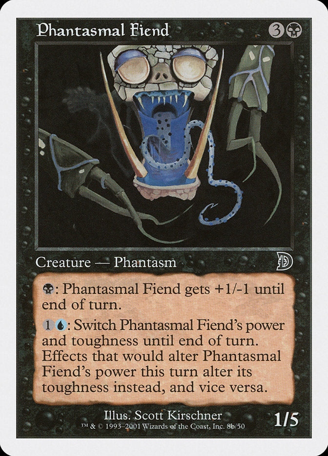 Phantasmal Fiend (Black Background) [Deckmasters] | Black Swamp Games