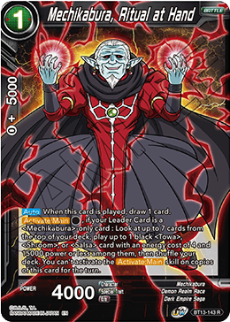 Mechikabura, Ritual at Hand (Rare) [BT13-143] | Black Swamp Games