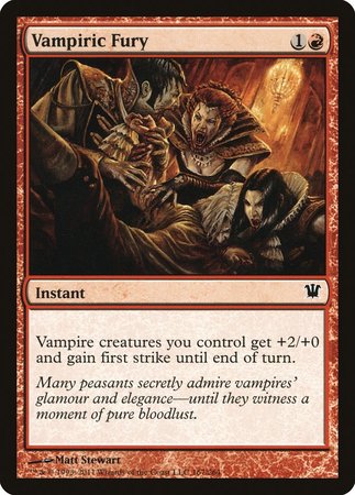 Vampiric Fury [Innistrad] | Black Swamp Games