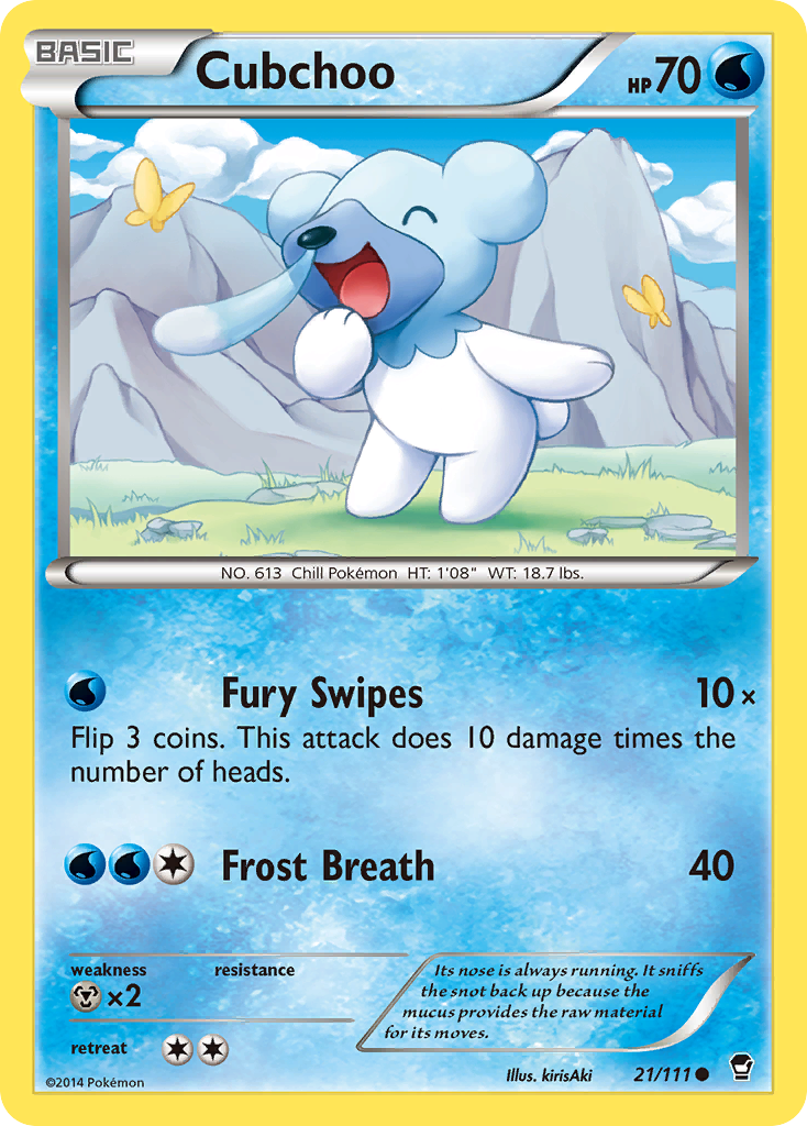 Cubchoo (21/111) [XY: Furious Fists] | Black Swamp Games