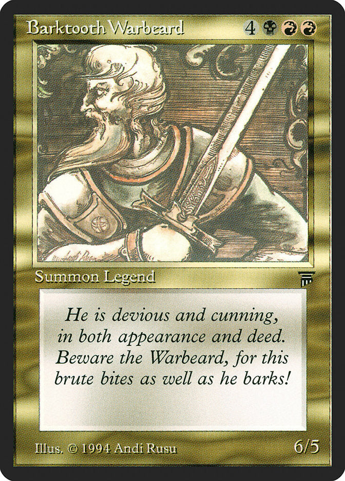 Barktooth Warbeard [Legends] | Black Swamp Games