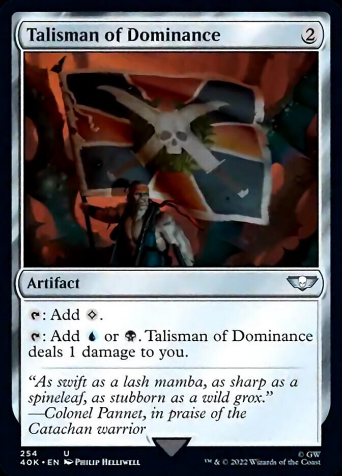 Talisman of Dominance (254) (Surge Foil) [Universes Beyond: Warhammer 40,000] | Black Swamp Games