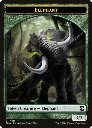 Elephant Token [Eternal Masters Tokens] | Black Swamp Games