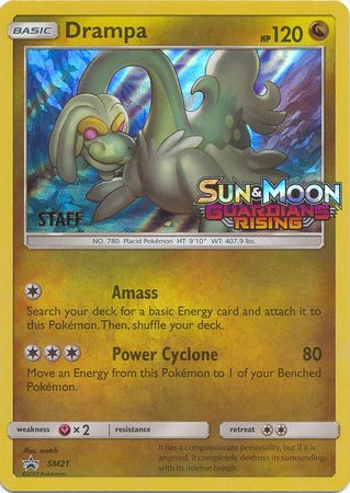 Drampa (SM21) (Staff Prerelease Promo) [Sun & Moon: Black Star Promos] | Black Swamp Games