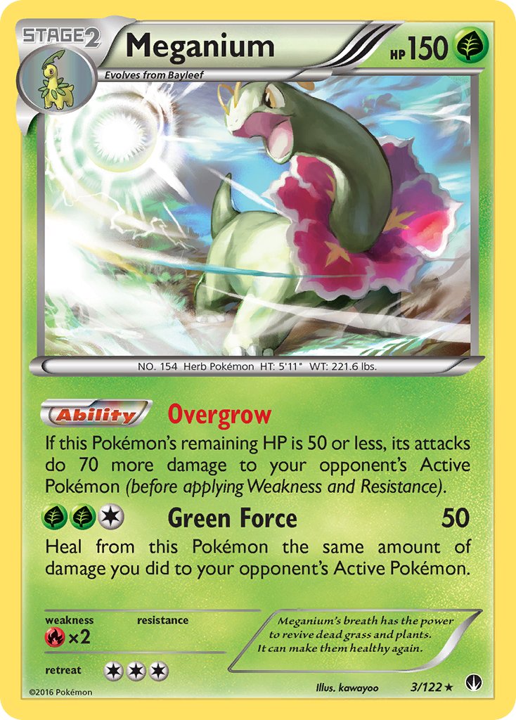 Meganium (3/122) (Cosmos Holo) (Blister Exclusive) [XY: BREAKpoint] | Black Swamp Games