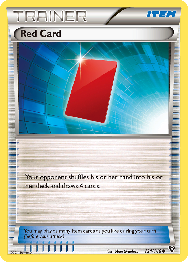 Red Card (124/146) [XY: Base Set] | Black Swamp Games