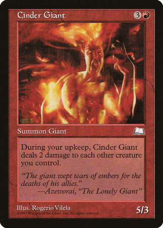 Cinder Giant [Weatherlight] | Black Swamp Games