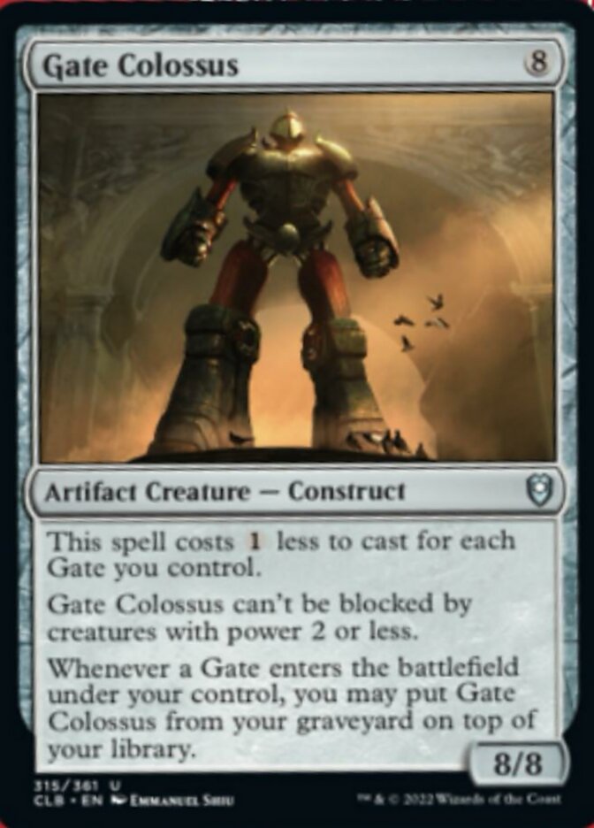 Gate Colossus [Commander Legends: Battle for Baldur's Gate] | Black Swamp Games