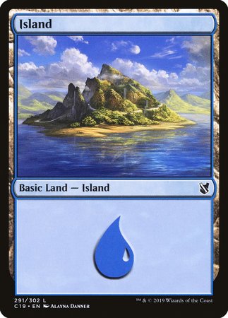 Island (291) [Commander 2019] | Black Swamp Games