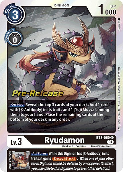 Ryudamon [BT8-060] [New Awakening Pre-Release Cards] | Black Swamp Games