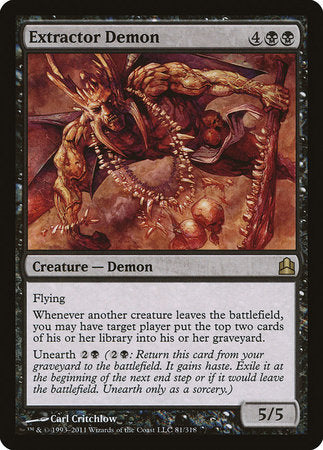 Extractor Demon [Commander 2011] | Black Swamp Games