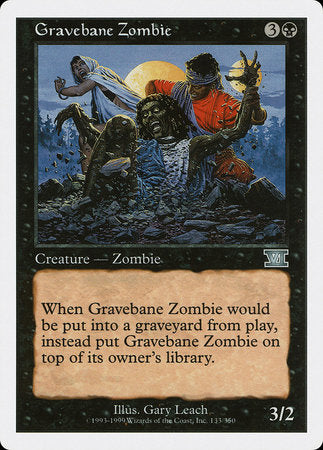 Gravebane Zombie [Classic Sixth Edition] | Black Swamp Games